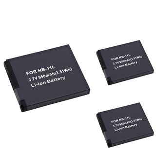 BasAcc Li Ion Battery for Canon NB 11L (Pack of 3)