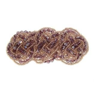 Beaded Barrette in Champagne (China)