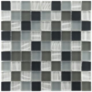 Somertile Maritime Troctus Glass Mosaic Wall Tiles (Pack of 10