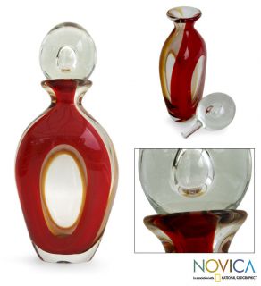 Handblown Murano Glass Sculptural Inspiration Decanter (Brazil