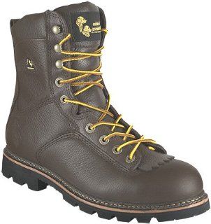 Retriever Mens Brown 8 Inch Waterproof Logger Boot Style: 9350: Shoes