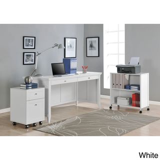 Altra Amelia Desk with Mobile Storage Cube and File