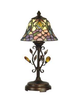 Dale Tiffany TA90215 Crystal Peony Accent Lamp, Antique Golden Sand