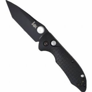 Benchmade Knife Soldat Plain Edge Folding Knife Black   14410BK