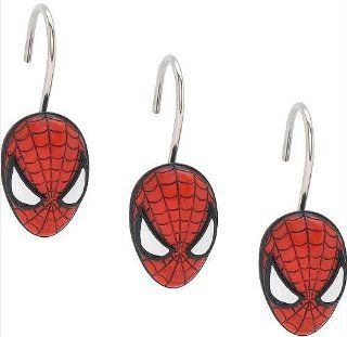 Set of 12 the Amazing Spiderman Shower Curtain Hooks Home