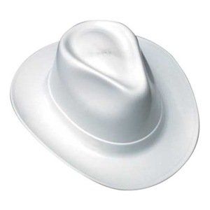 Cowboy Style Hard Hat, White  