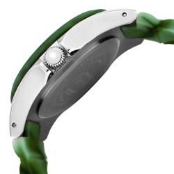 Invicta Womens Angel Silver Dial Multi Green Rubber Watch