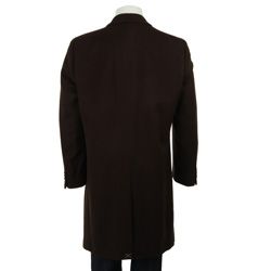 Kenneth Cole New York Mens Wool/ Cashmere Blend Car Coat