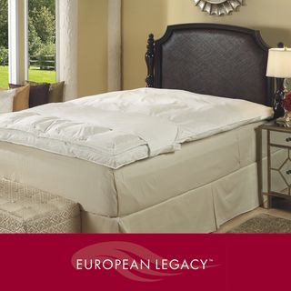 European Legacy 400 Thread Count Featherbed and Fiberbed Cover