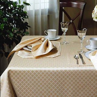 Westone Home Collection Taupe 60x104 inch Diamond Table Cloth