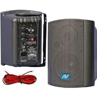 Amplivox Powered Wall Mount Stereo Speakers Electronics