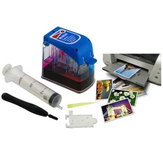Color Eco Ink Refill System/ 3 x 5 Glossy Photo Paper for Canon PG 30