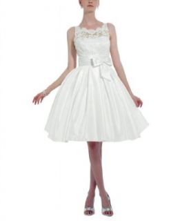 GEORGE BRIDE White Taffeta Straps With Beaded Lace and
