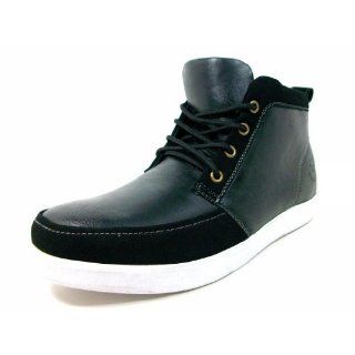 Mens Black Trendy Casual Sneakers Ankle High Boots Lace Up Style