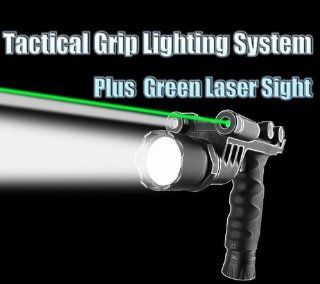 Q5 Cree 250 Lumens Flashlight Battle Grip+pilot+green