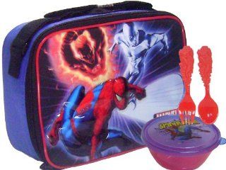Spiderman Marvel Heroes Lunch Box & Water Bottle,snack