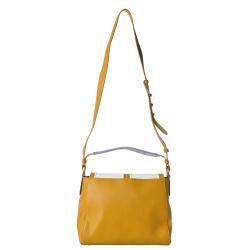 Fendi Anna Color block Leather Shoulder Bag