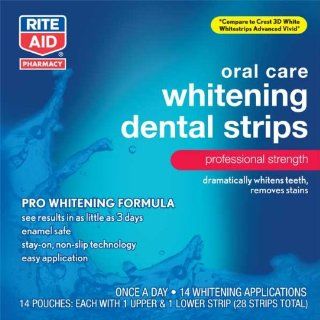 Rite Aid Whitening Dental Strips, 14 ea: Health & Personal