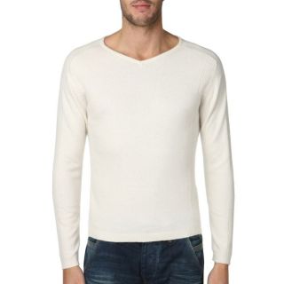 CENTS Pull Homme Ecru   Achat / Vente PULL CENTS Pull Homme