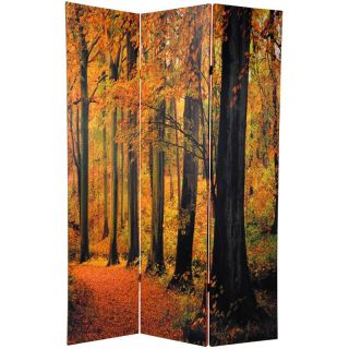 Canvas 6 foot Double sided Autumn Trees Room Divider (China) Today: $