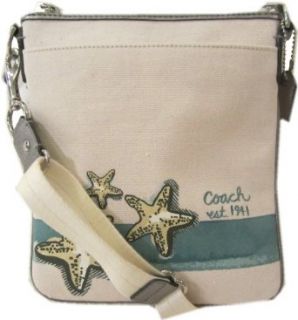 Coach Beach Starfish Motif Swingpack Purse 47314 Clothing