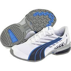 Puma Womens Cell Amar White/ Navy/ Azure Blue/ Silver Athletic Shoes