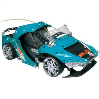 jouets a construire voiture tuning couleur bleue 345 pieces metal