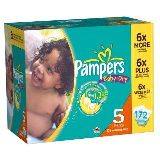 Dry Diapers Economy Plus Pack Size 5 172 Count
