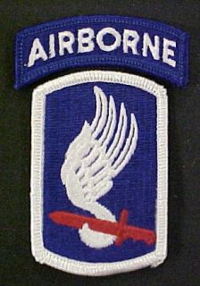 173rd Airborne Brigade Full Color Dress Patch W/ Airborne