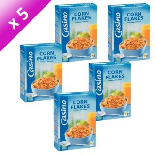 CASINO Corn Flakes 5X375G   Achat / Vente CÉRÉALES PETIT DEJ CASINO