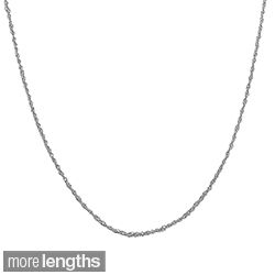 Fremada 14k White Gold Singapore Chain Necklace (16 30 inch) Today $