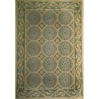 Woven Tiles Green Rug (710 x 910)