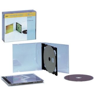 CD, BECO 407.05 B, 10mm, 5 pack   Boîtes de CD pour 2 CD, BECO 407