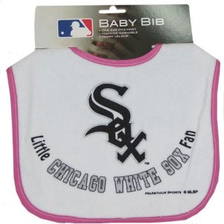Chicago White Sox Pink Lil Fan Baby Bib