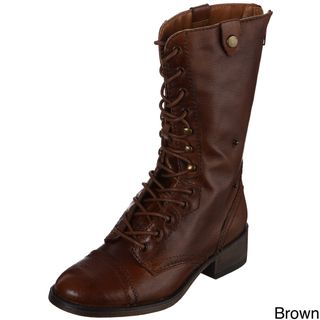 Steve Madden Womens P Peterr Leather Boots