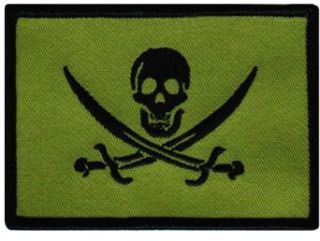 Jolly Roger Calico Jack Rackham Flag Embroidered Patch