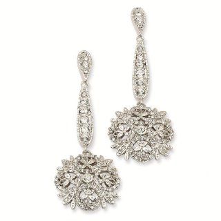 Winter Crystal Earrings   Jacqueline Kennedy Jewelry