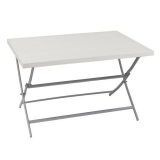 Table Ineo 120 x 80 cm Blanche pliante   Achat / Vente TABLE DE JARDIN
