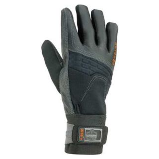 Condor 1AGH8 Anti Vibration Gloves, L, Black/Gold, PR
