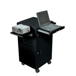 Luxor Black Multimedia Cart with Locking Cabinet Today $309.99
