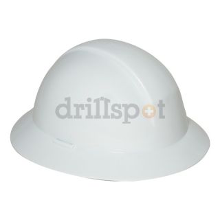 North Safety A49R010000 Hard Hat, FullBrim, Slotted, 6Rtcht, White