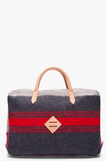 Shipley & Halmos Charcoal Wool Atlantic Briefcase for men