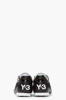 Y 3 Black Patent trimmed Sala Sneakers for men