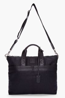 McQ Alexander McQueen Black Canvas Laptop Bag for men