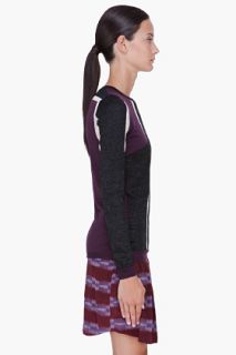 See by Chloé Charcoal Colorblock Knit Sweater for women