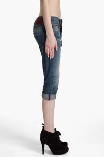 R13 Asymmetrical Capri Jeans for women