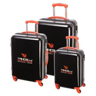 RG512 Set de 3 valises trolley 4 roues Noir et orange   Achat / Vente