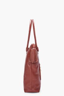 See by Chloé Brown Cherry Zipped Tote for women