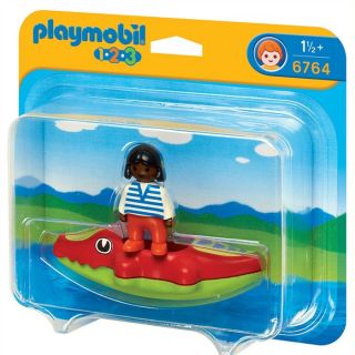 6764   Playmobil 1.2.3   Monde miniature   Garçon et fille   De 1 an