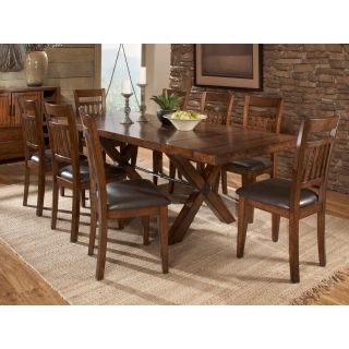 Inverness Warm Oak Turnbuckle 9 piece Mission Dining Set Today $1,684